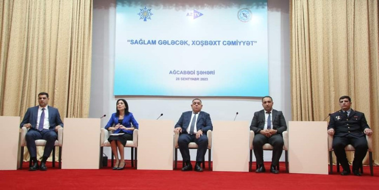 Ağcabədi rayonunda “Sağlam gələcək, xoşbəxt cəmiyyət” mövzusunda tədbir keçirilib.